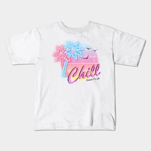 Chill Summer for Life Kids T-Shirt